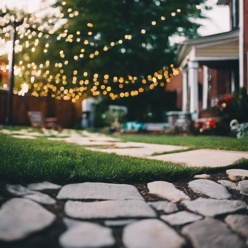 Modern back yard in Frederick