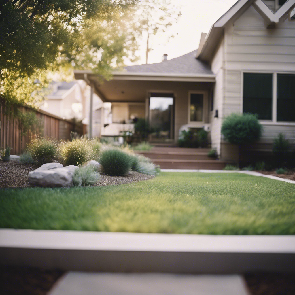 Modern back yard in Frisco