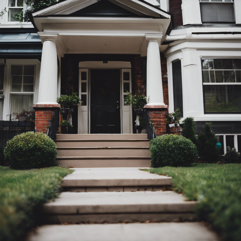 Modern front yard in Georgetown