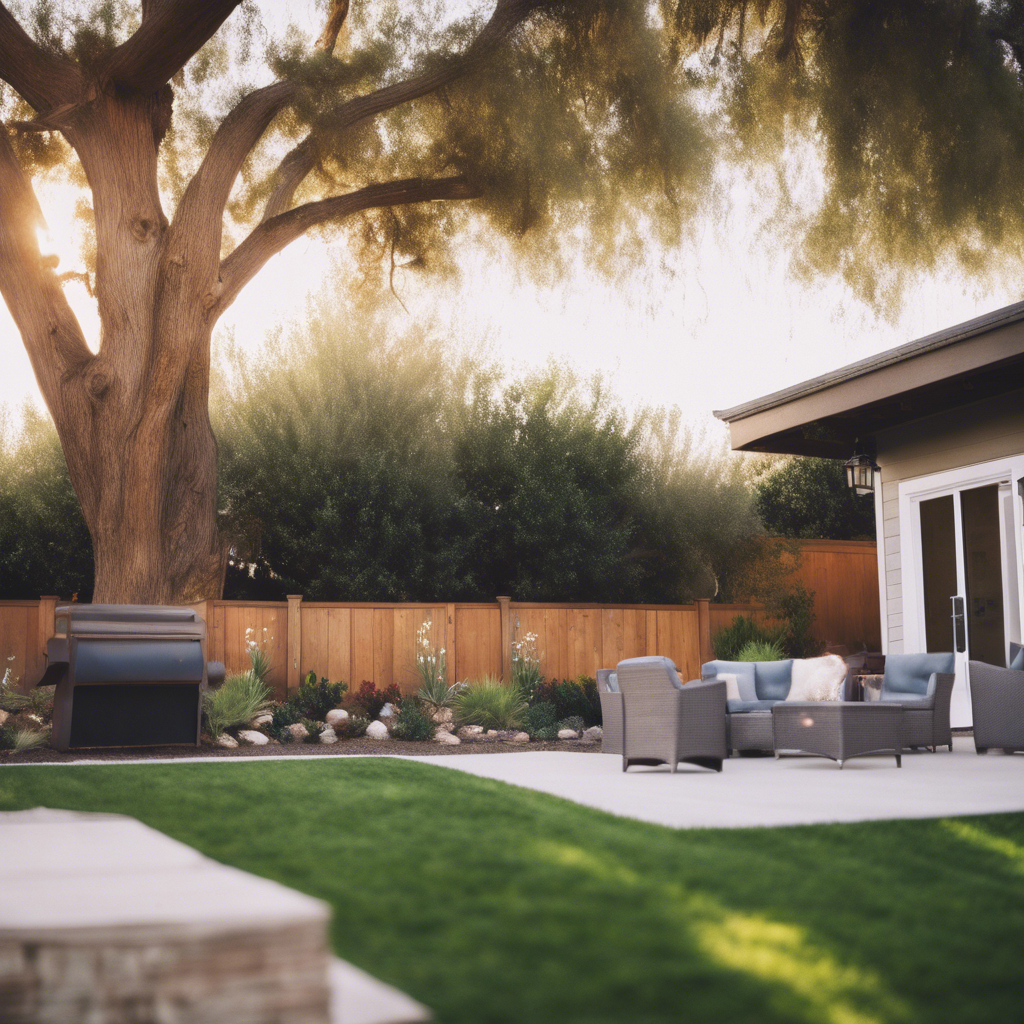 Modern backyard in Gilroy