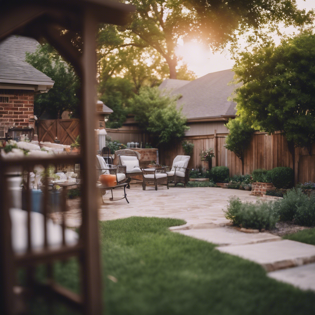 Cottage Back Yard in Grapevine