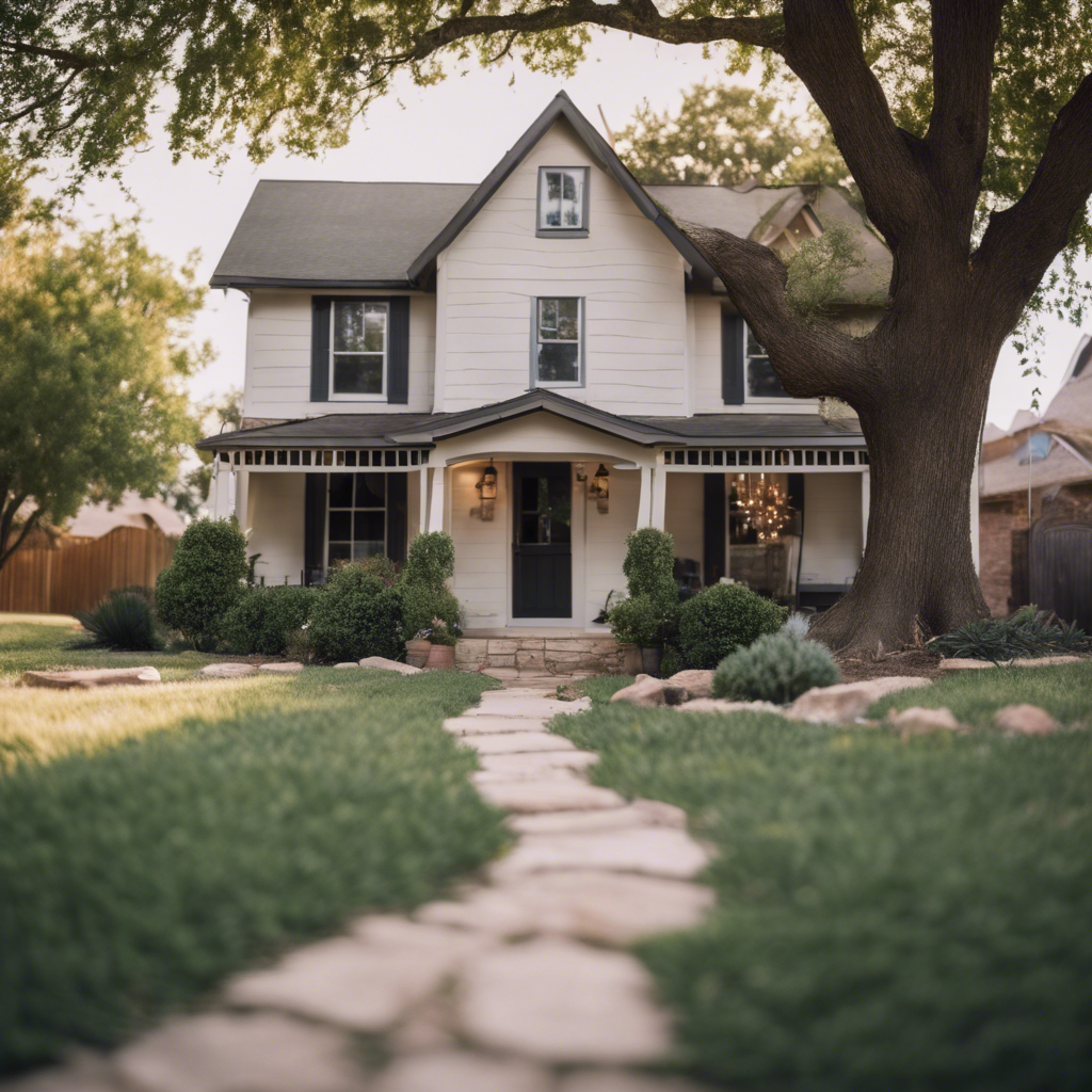 Cottage Front Yard in Grapevine