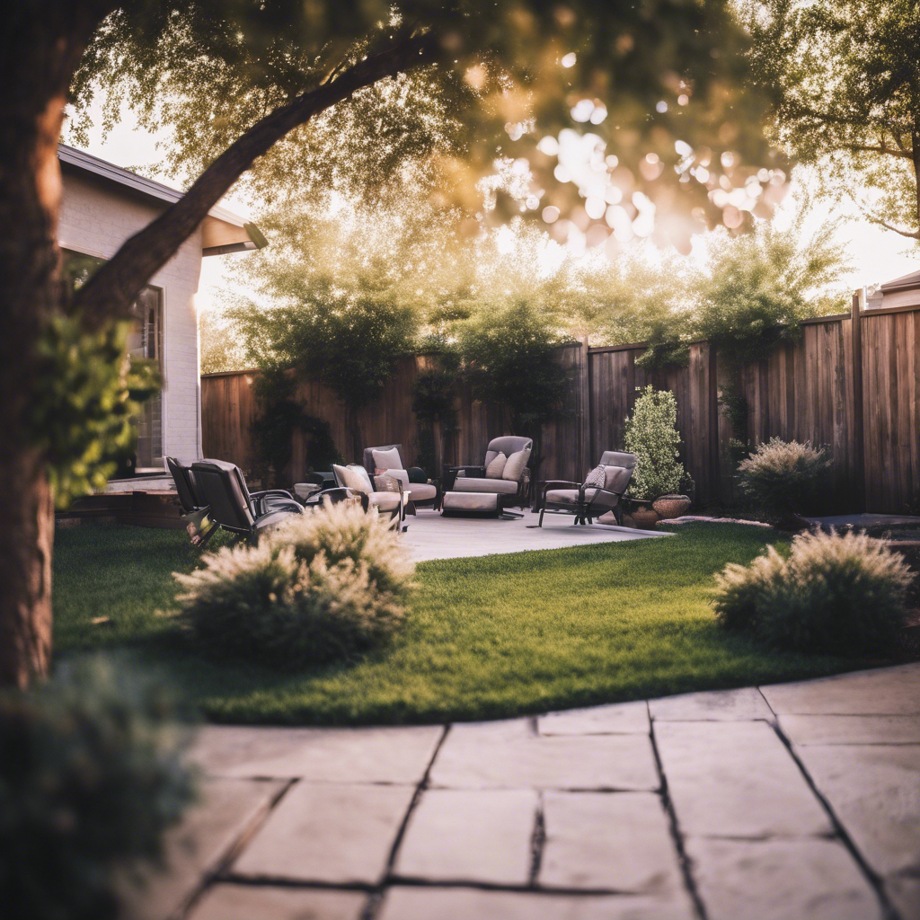 Modern Back Yard in Grapevine