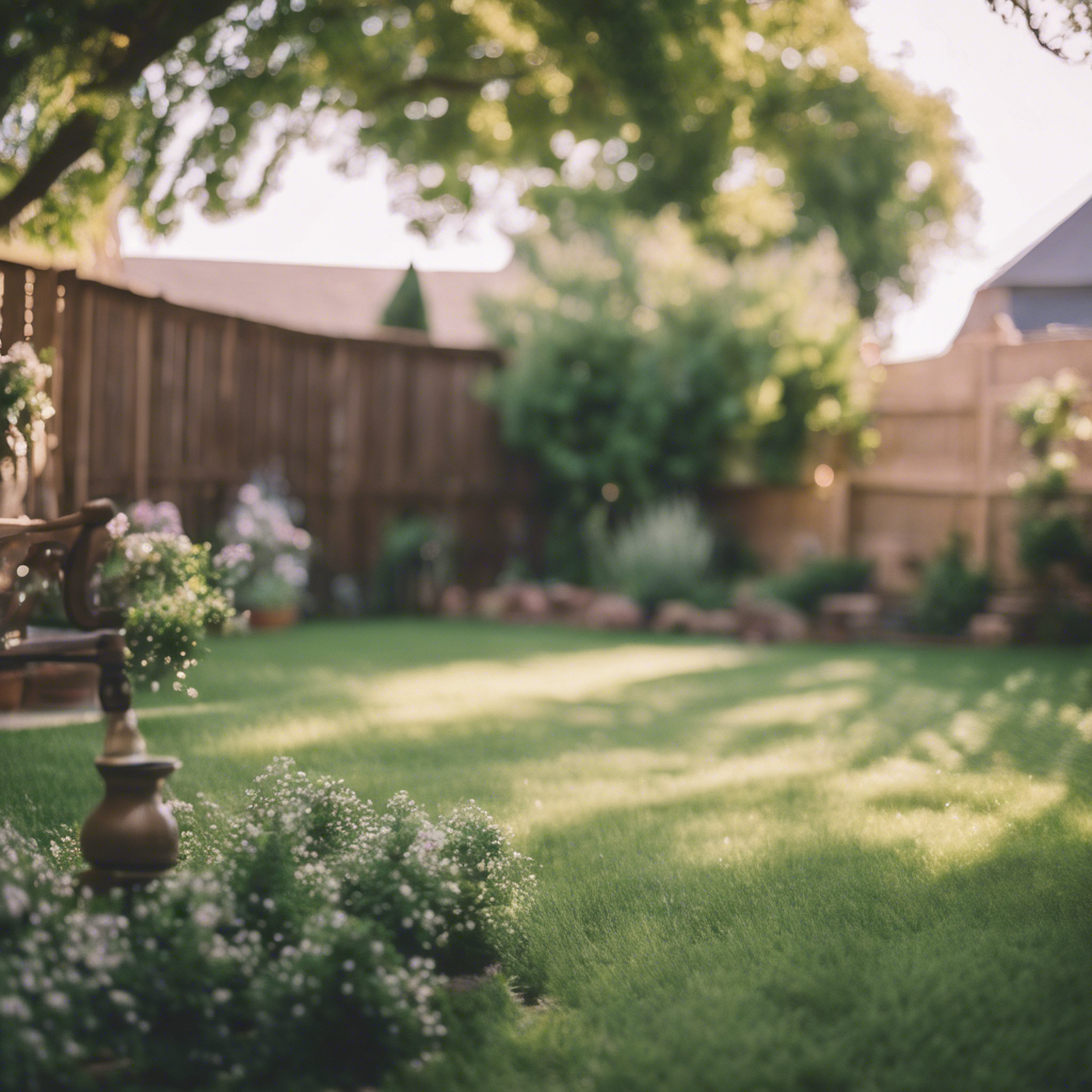 English back yard in Grapevine
