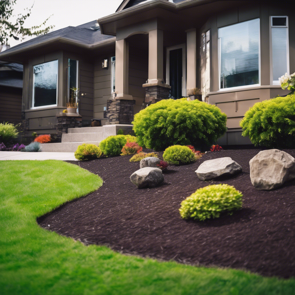 Modern Front Yard in Gresham