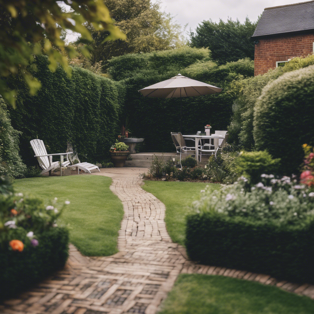 English back yard in Hampton