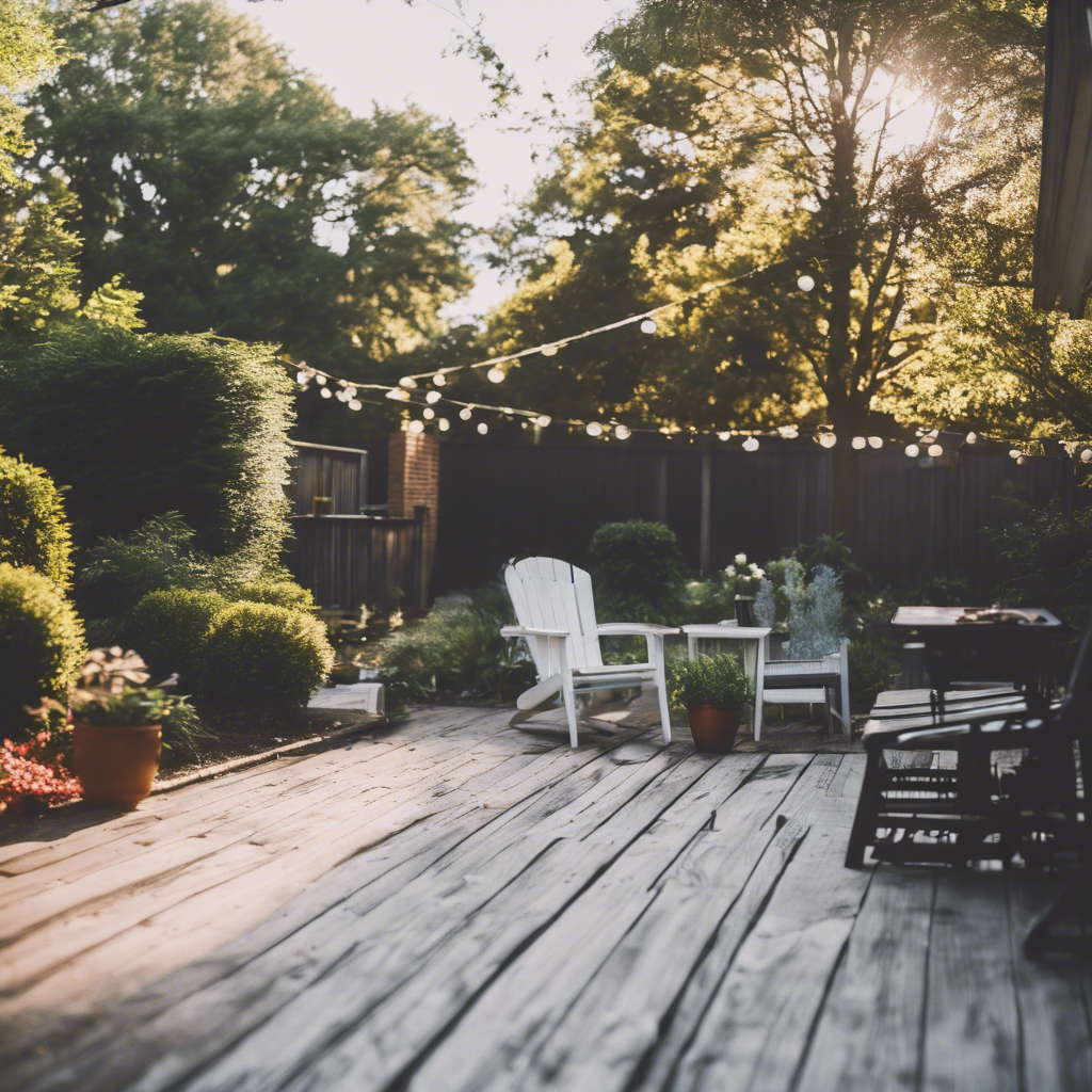 Modern back yard in Hampton