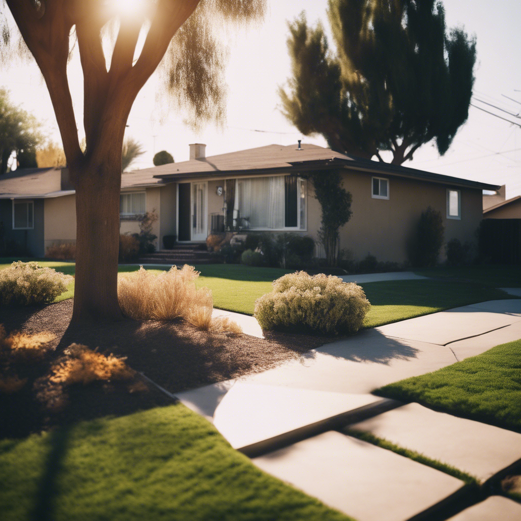 Modern Front Yard in Hawthorne