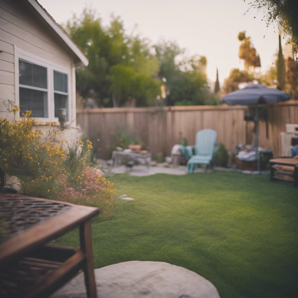 Cottage Back Yard in Hemet