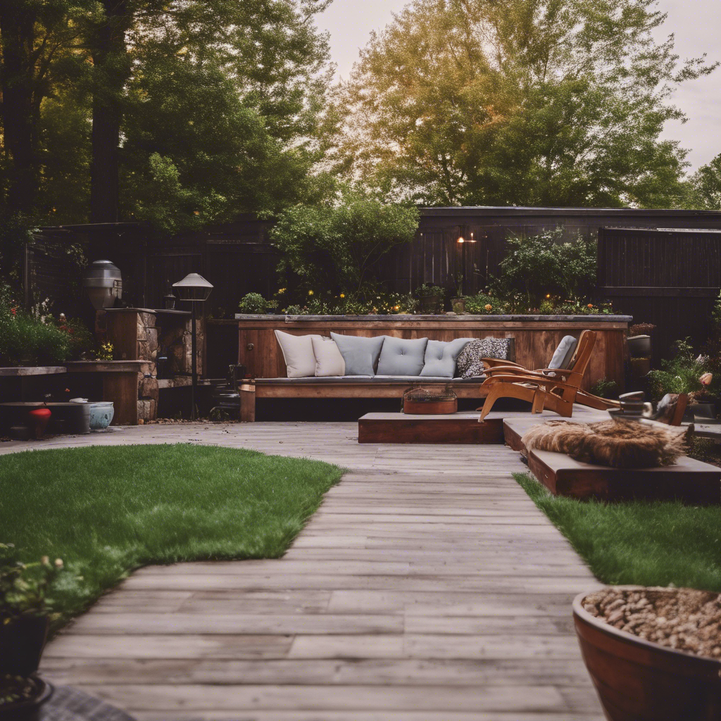 Modern Back Yard in Hickory