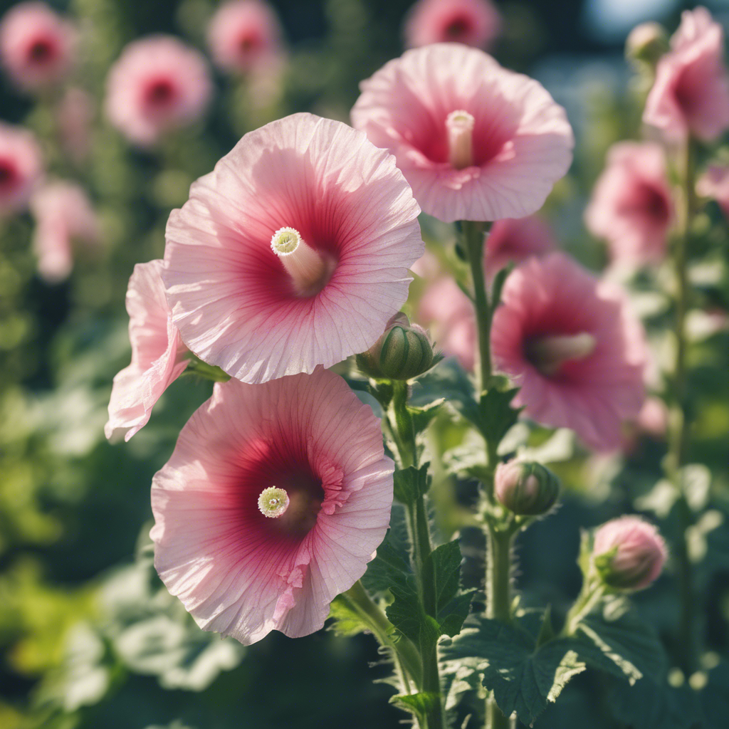 Hollyhock (Alcea rosea)