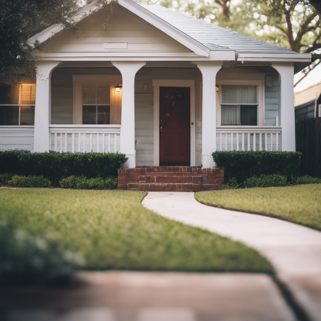 Cottage Front Yard in Houston