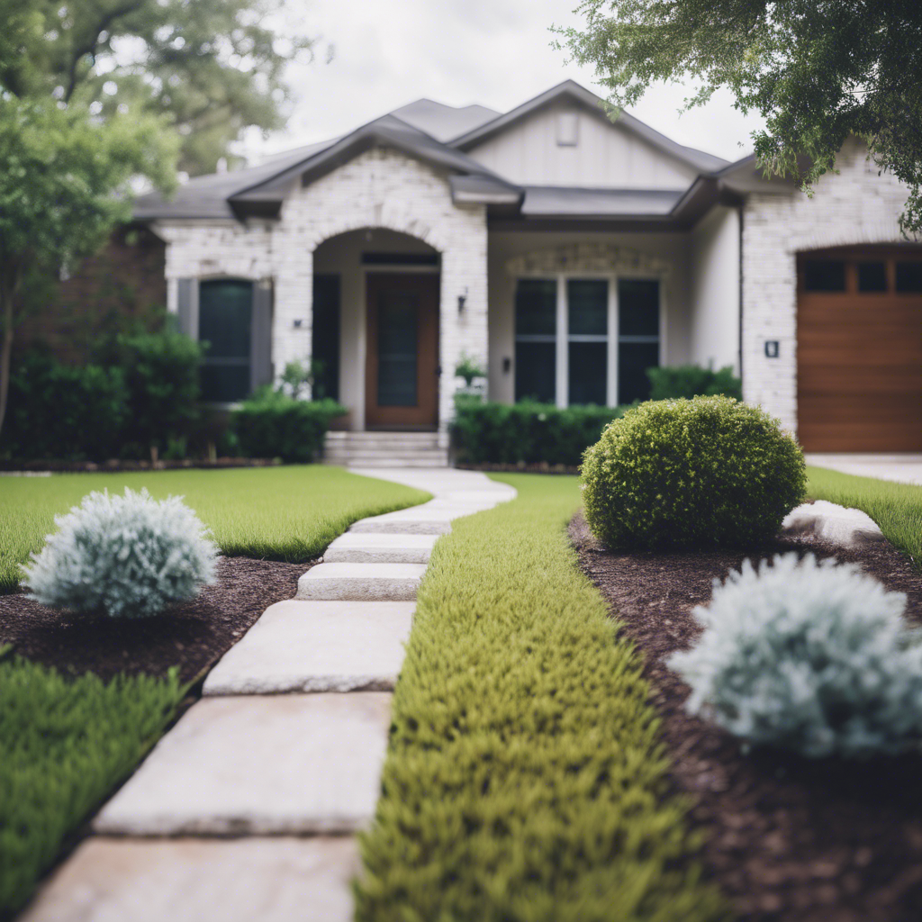 Modern Front Yard in Houston