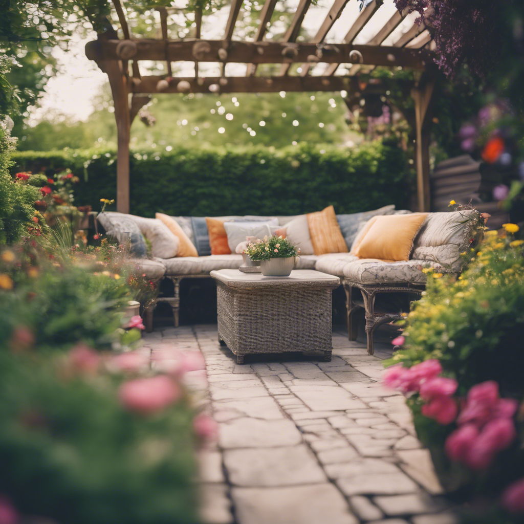 Cozy Seating Area in Cottage Garden, Indianapolis