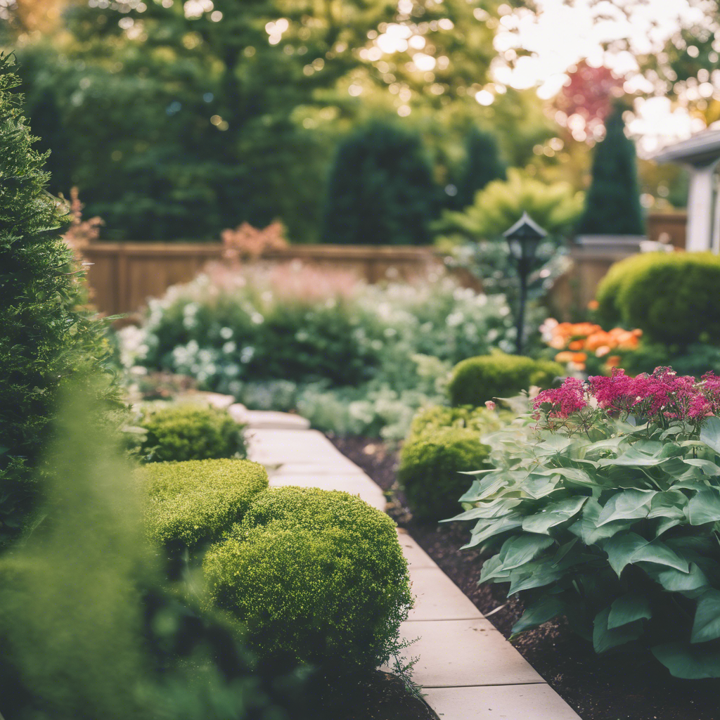 Modern garden in Indianapolis