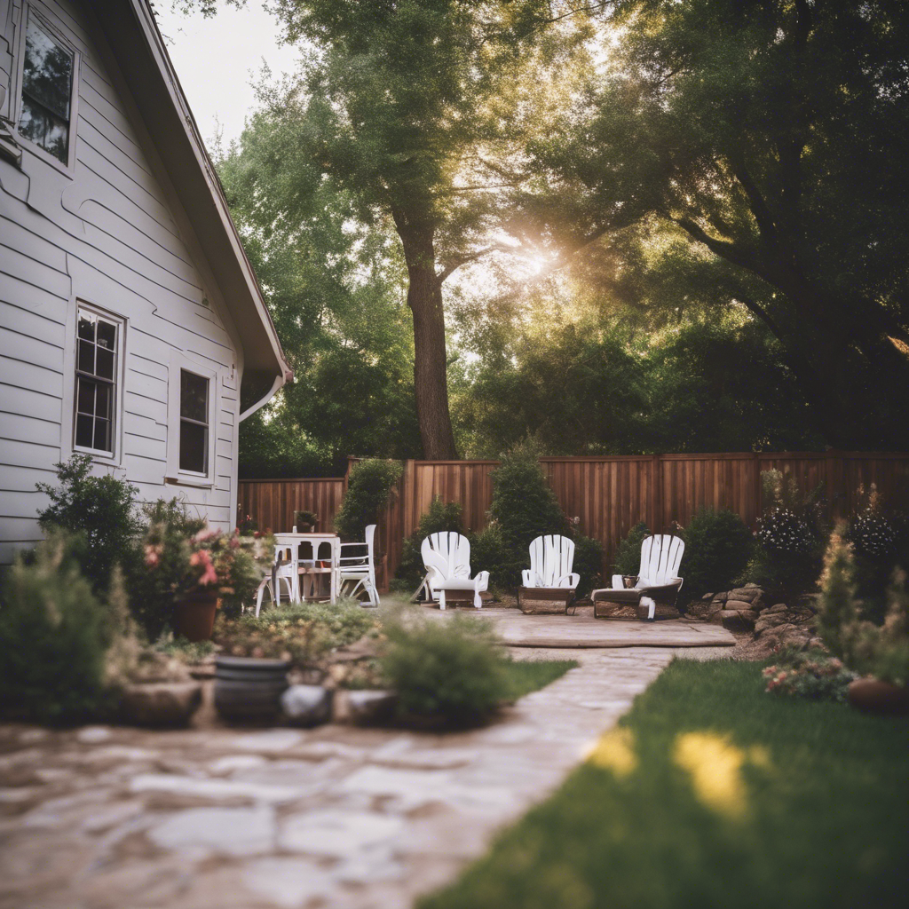 Cottage Backyard in Irving