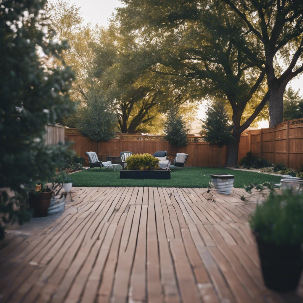 Modern Back Yard in Irving