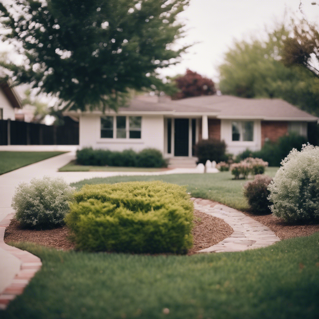 Modern Front Yard in Irving