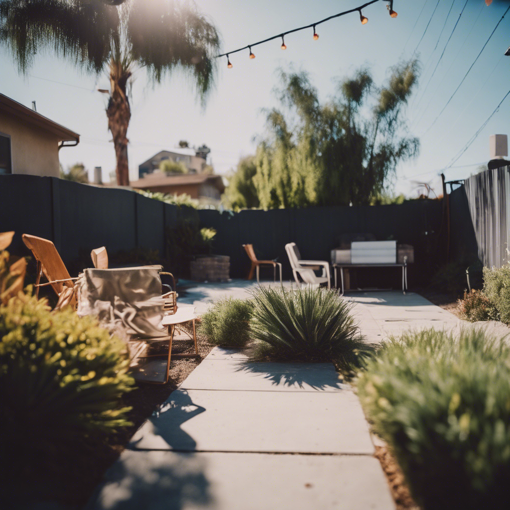 Modern Back Yard in La Mesa