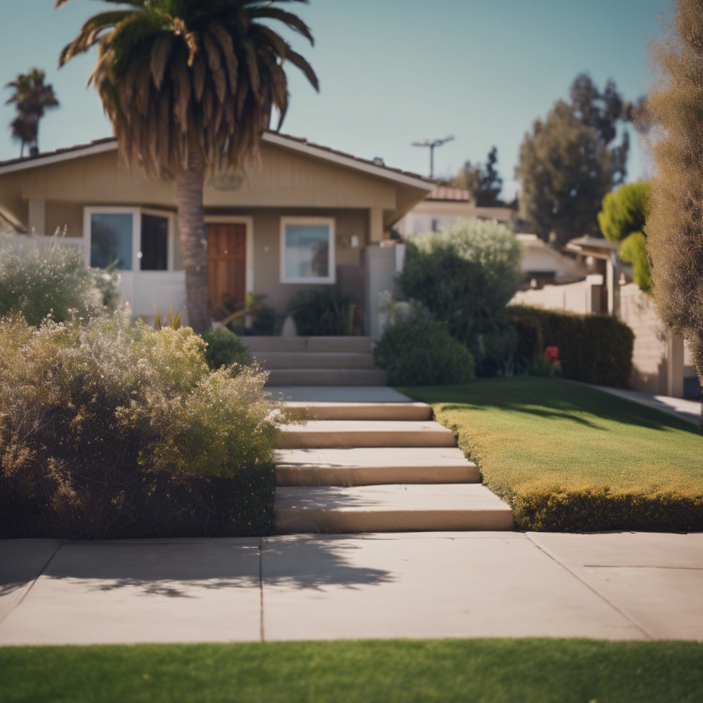 Modern Front Yard in La Mesa