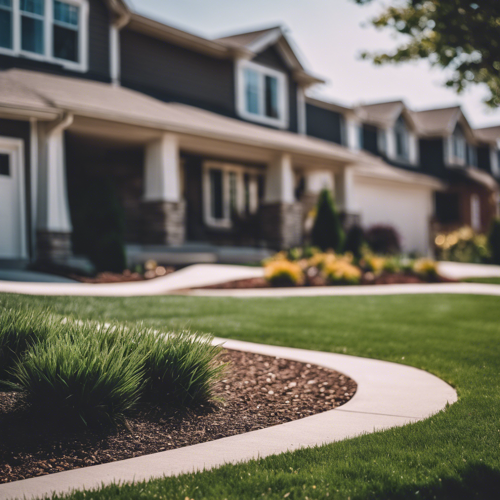 Modern front yard in Lee's Summit