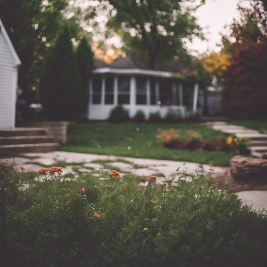 Cottage Back Yard in Lenexa