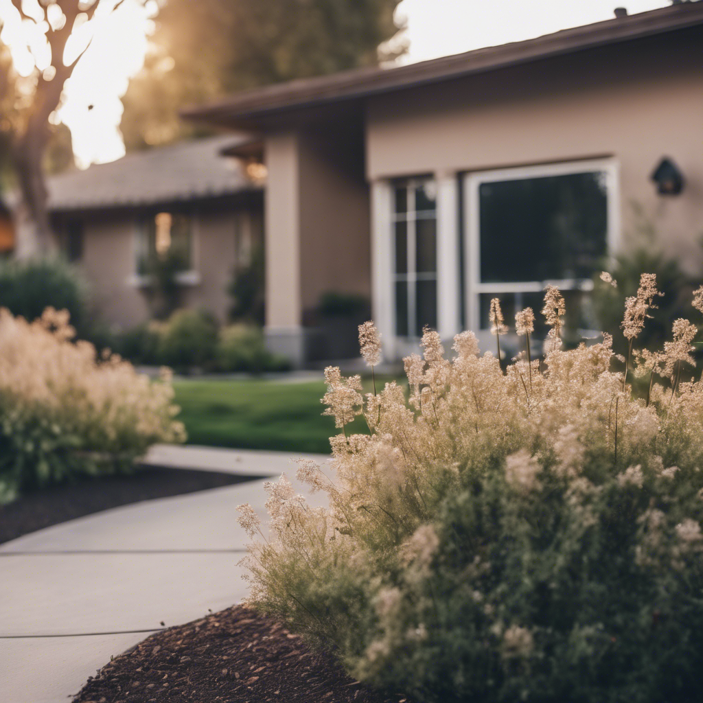 Modern Front Yard in Lodi