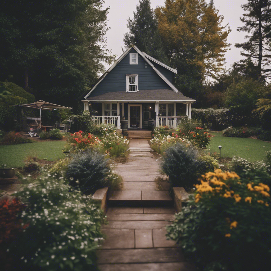 Cottage Back Yard in Longview