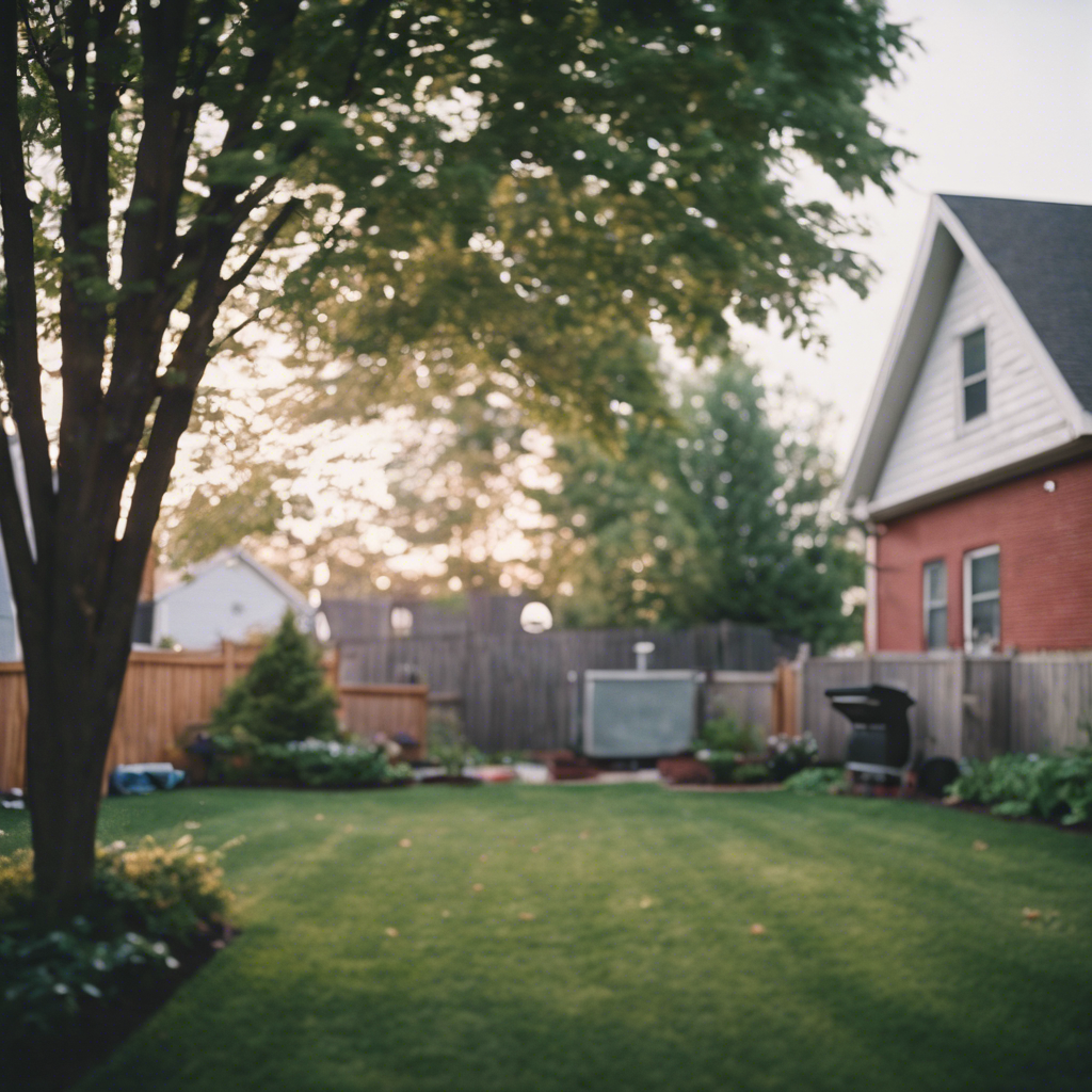 Modern back yard in Lorain