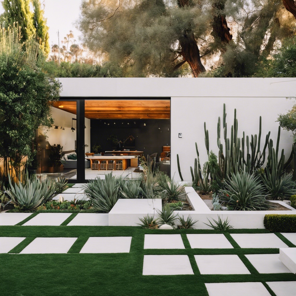 Modern garden in Los Angeles