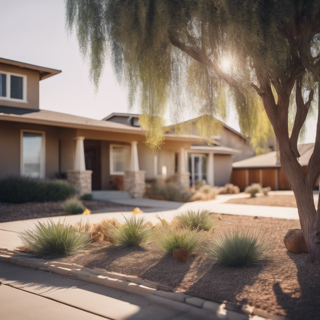 Modern Front Yard in Madera