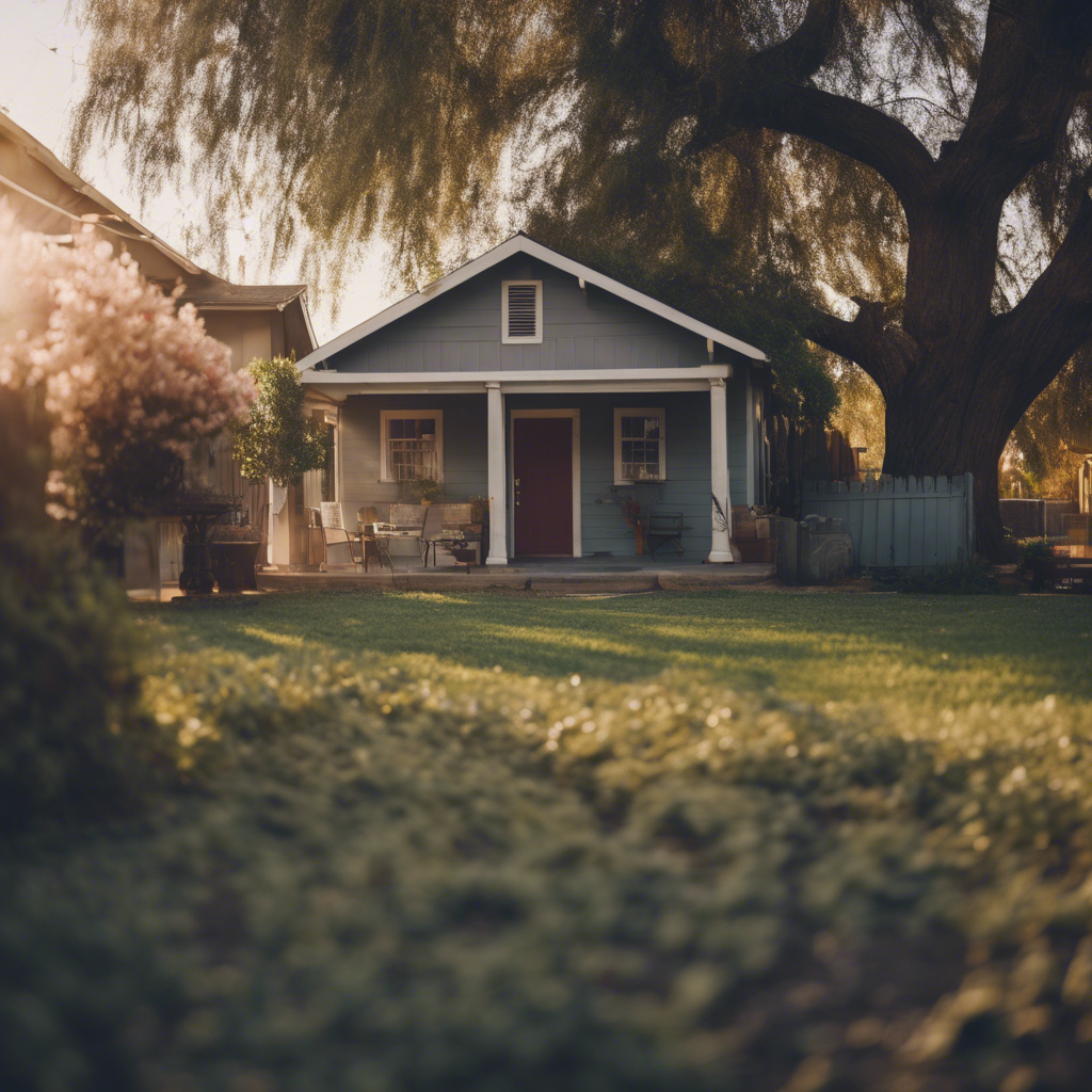 Cottage back yard in Merced