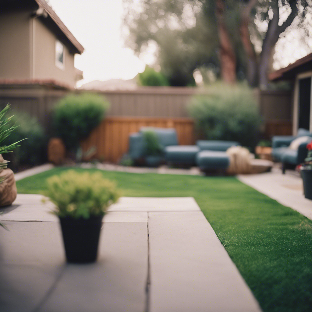 Modern Back Yard in Mission Viejo