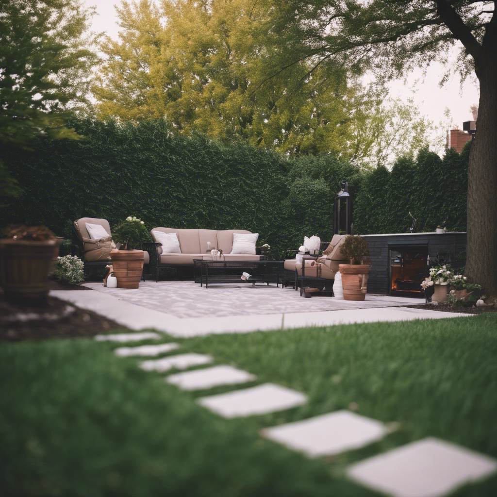 Modern Back Yard in Moline