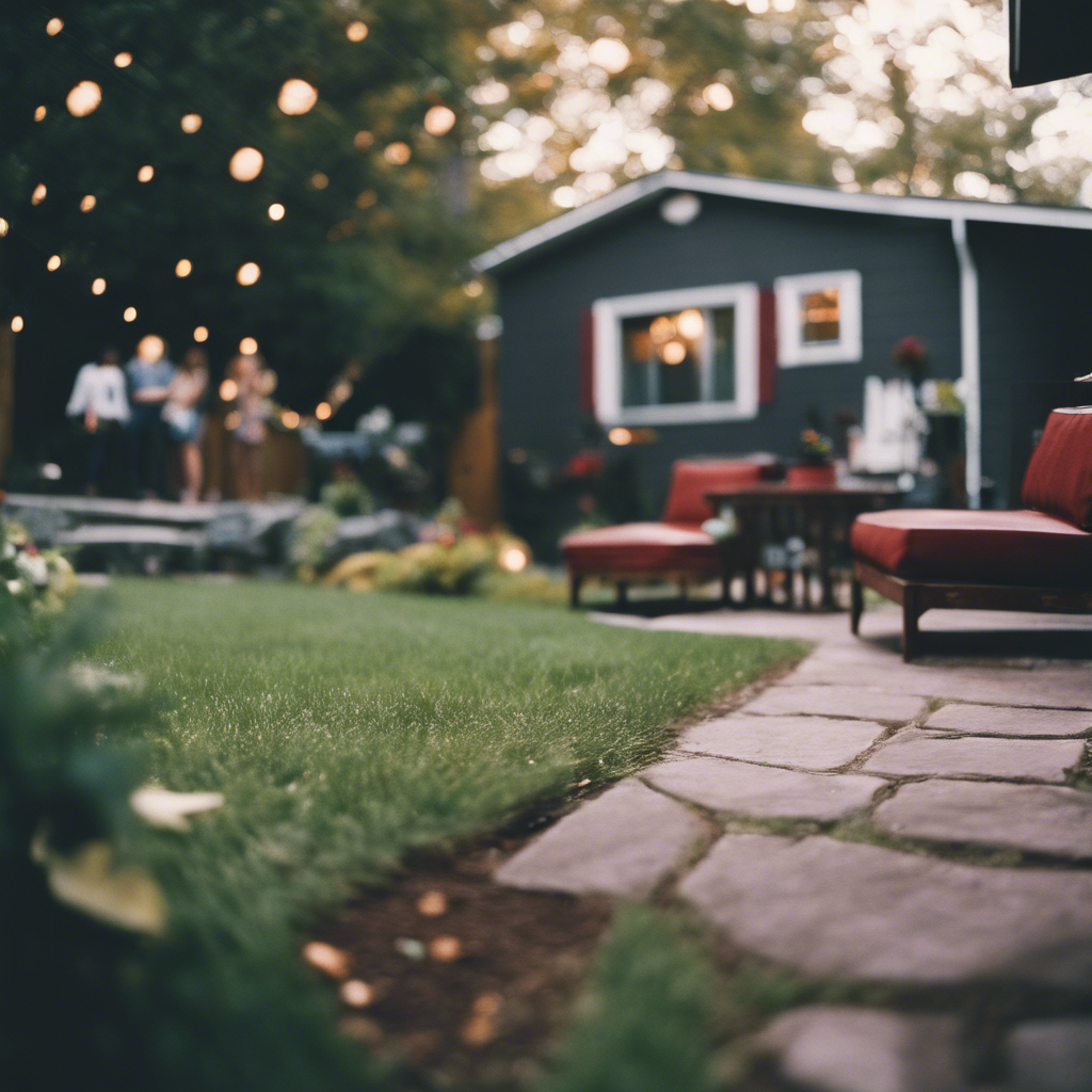 Modern Back Yard in Monroe