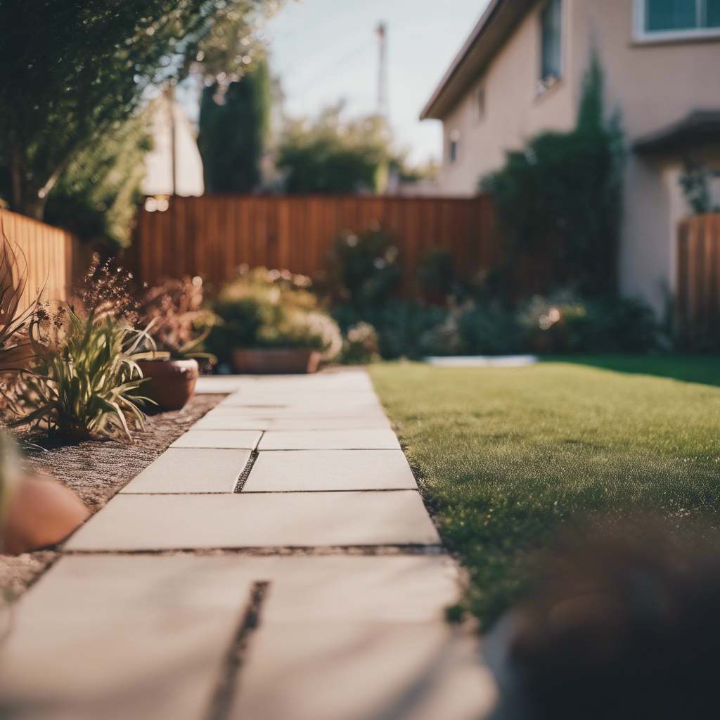 Modern back yard in Montebello