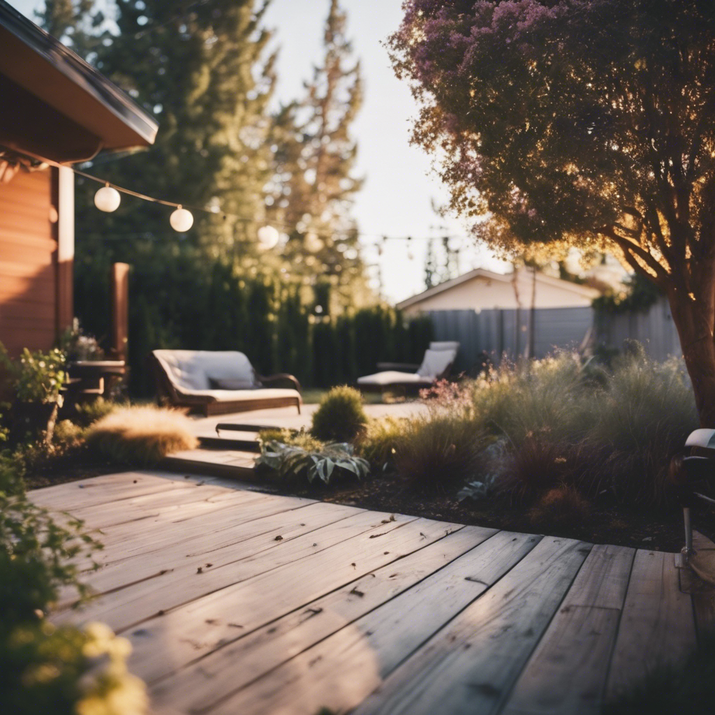 Modern back yard in Mountain View