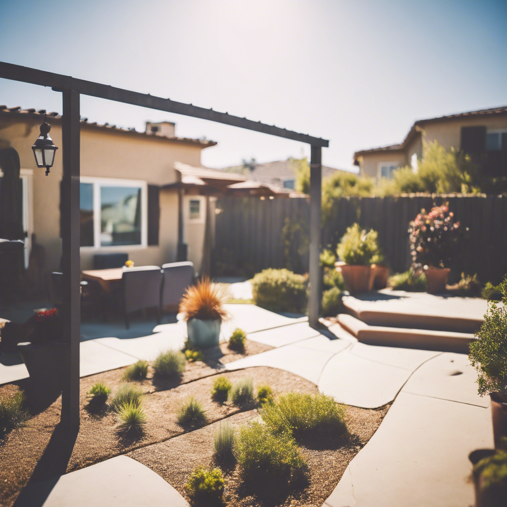 Modern Back Yard in Murrieta