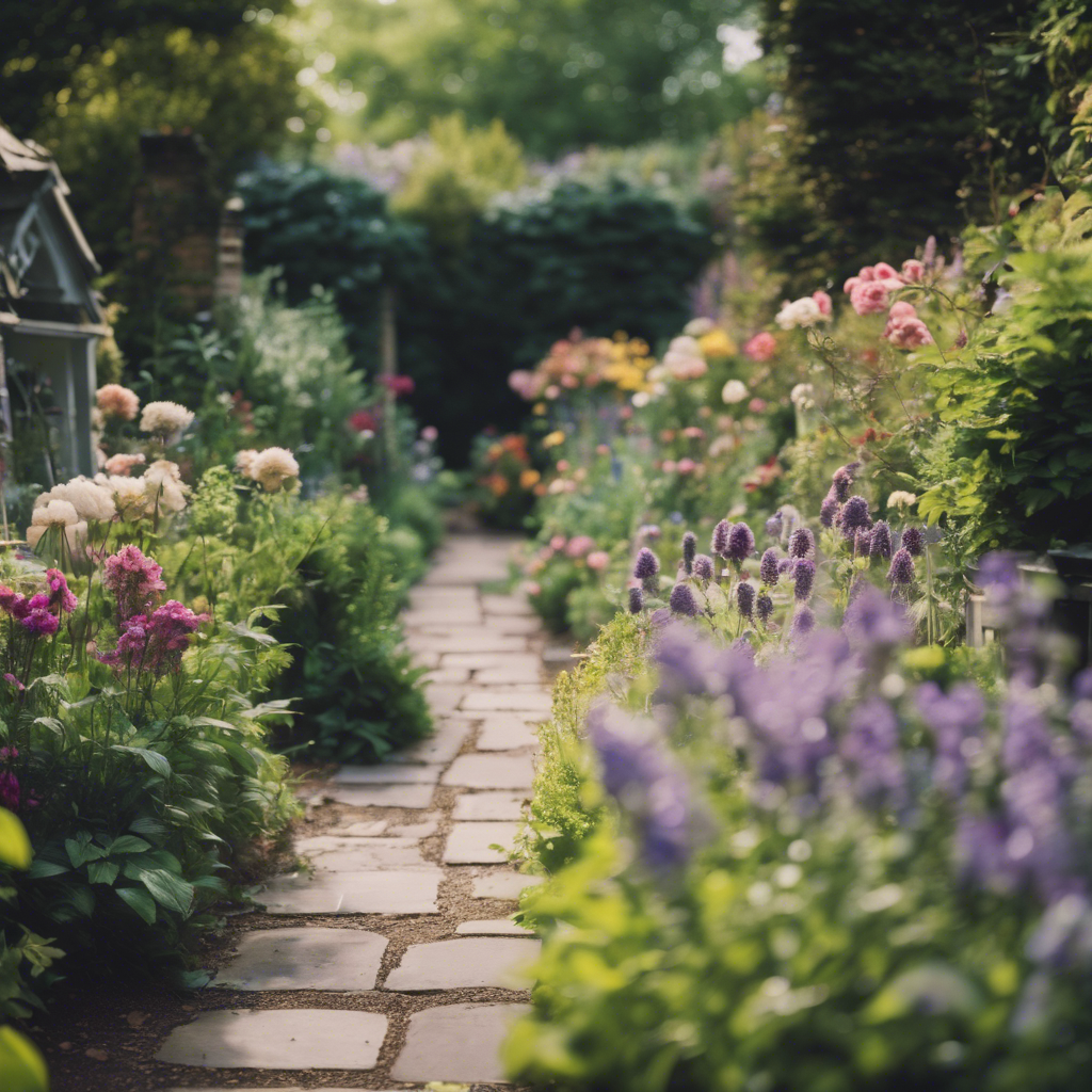 Cottage garden pathway in Newark