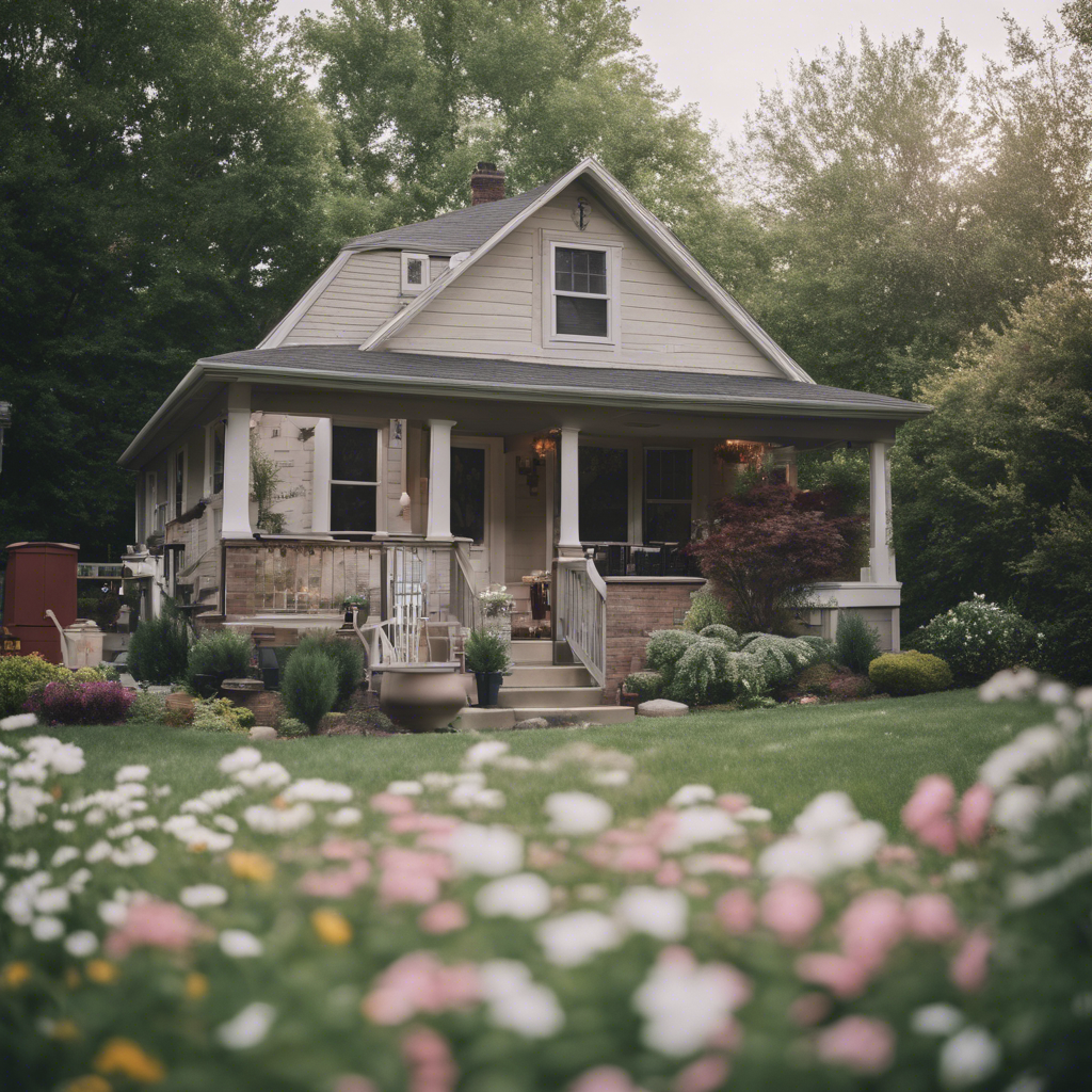 Cottage back yard in O'Fallon