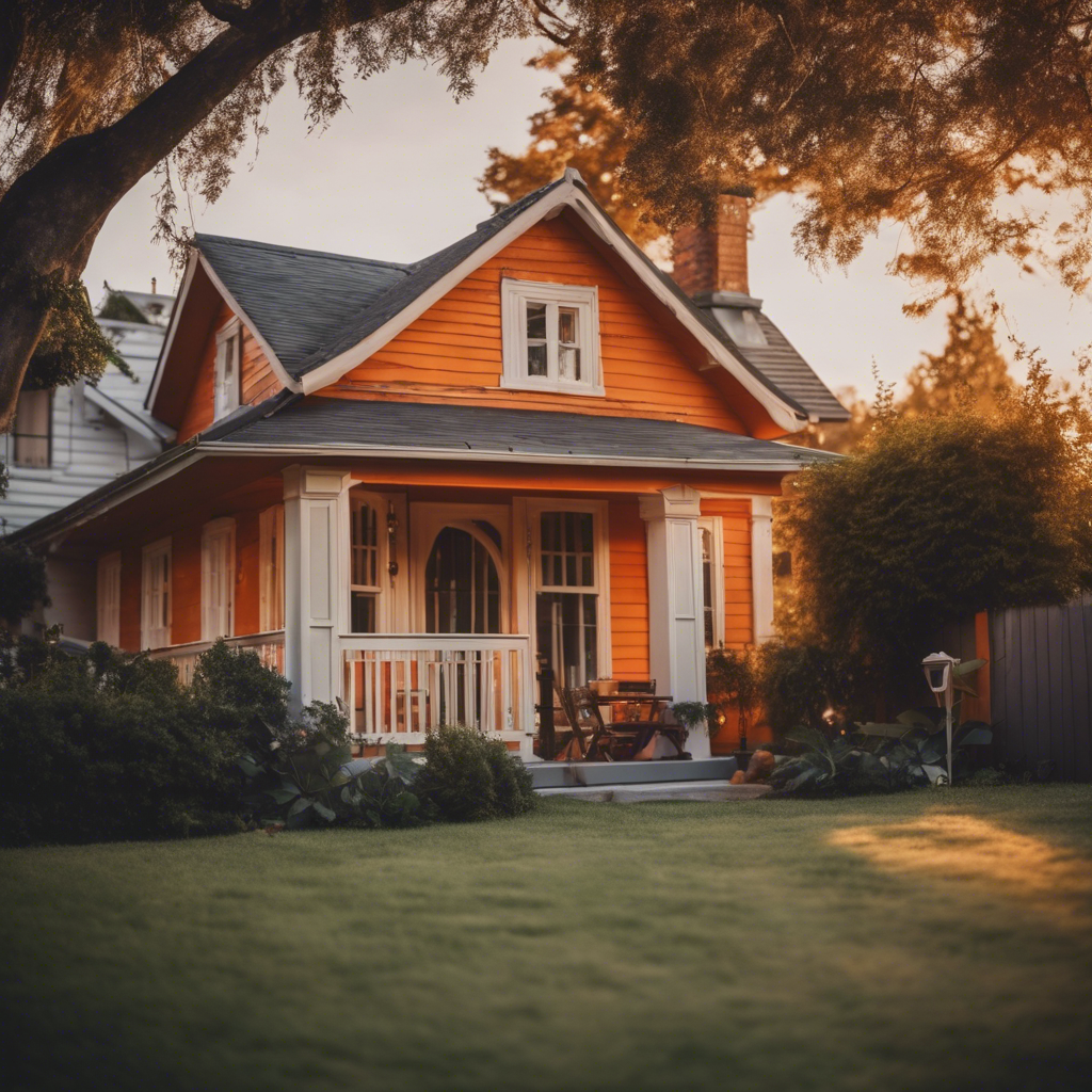 Cottage Back Yard in Orange