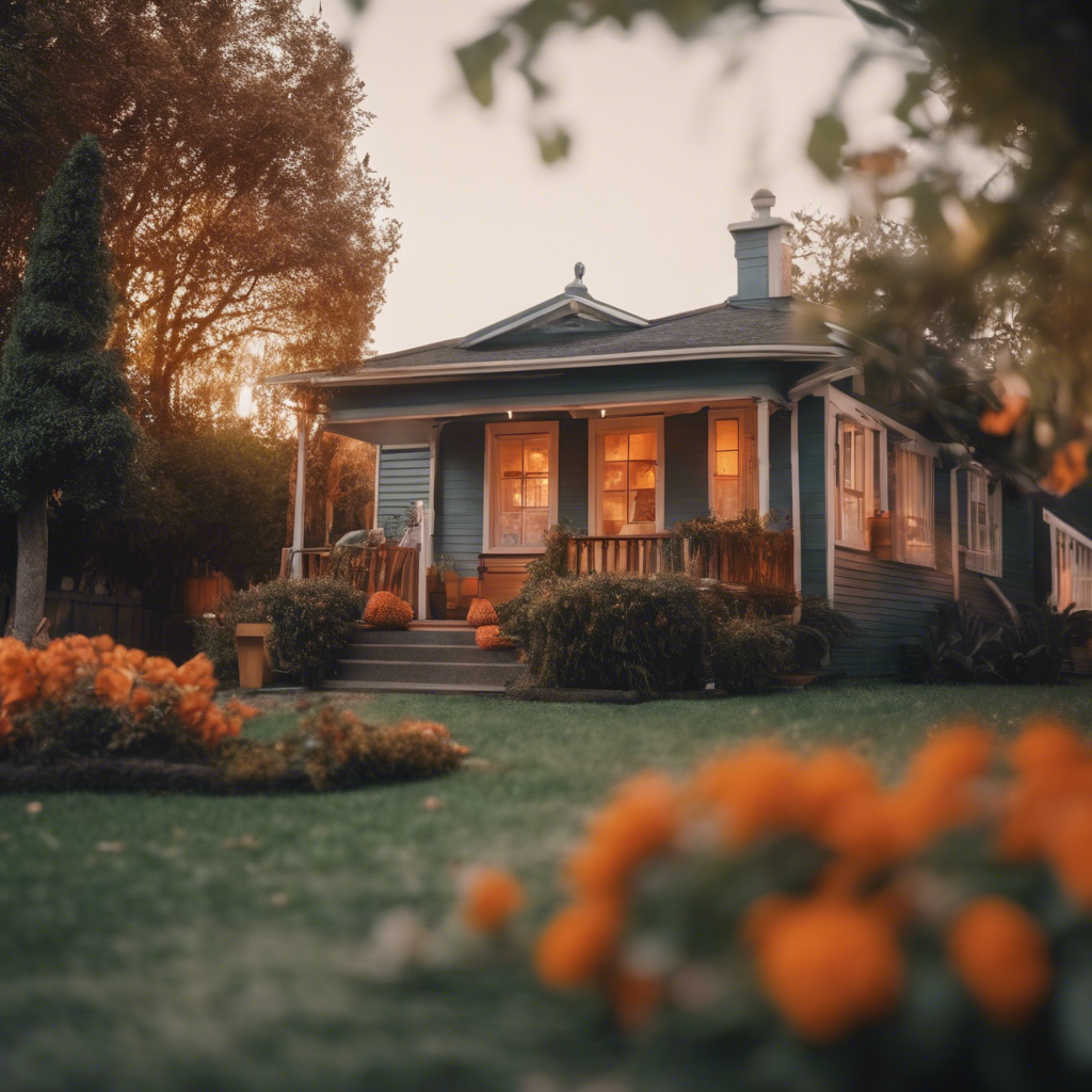 Cottage Front Yard in Orange