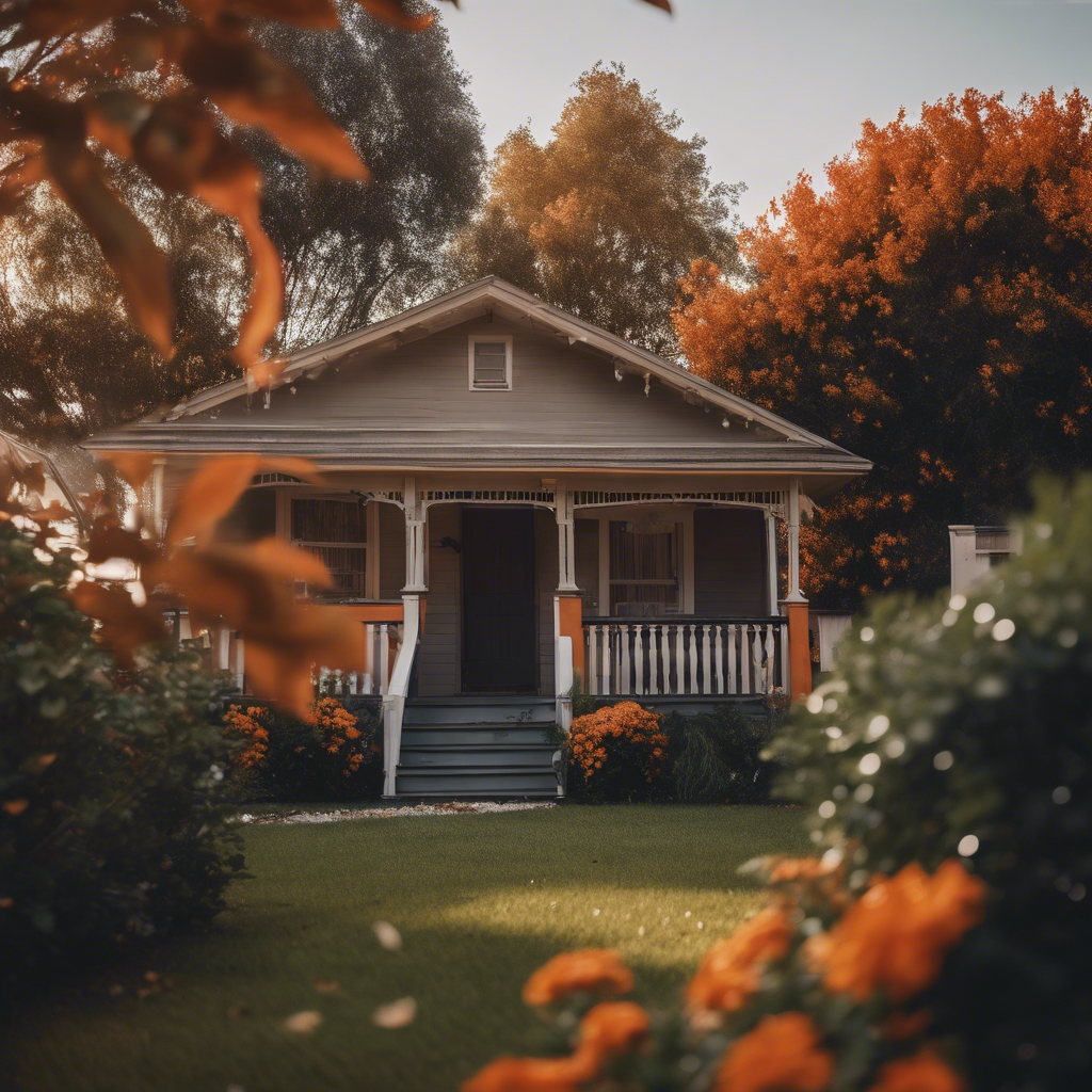 Cottage Side Yard in Orange