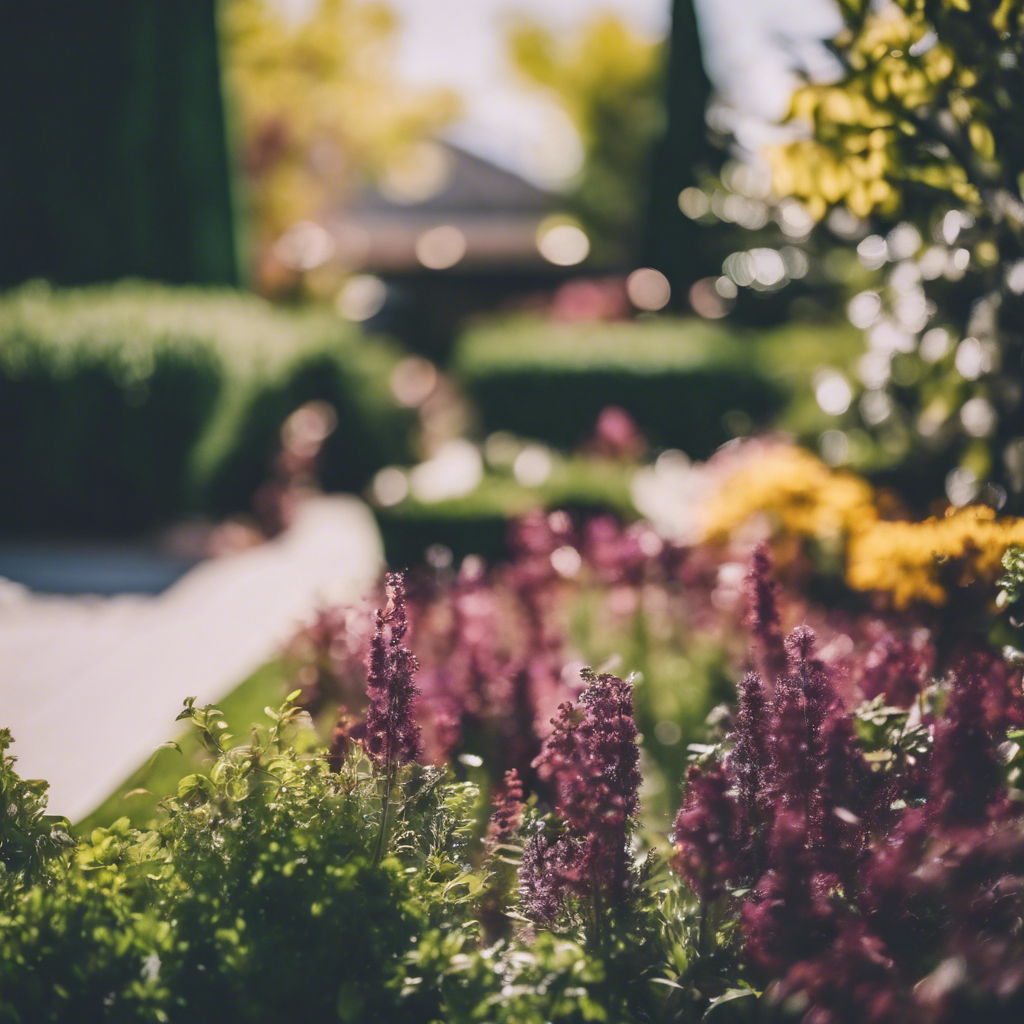 Modern garden features in Orem