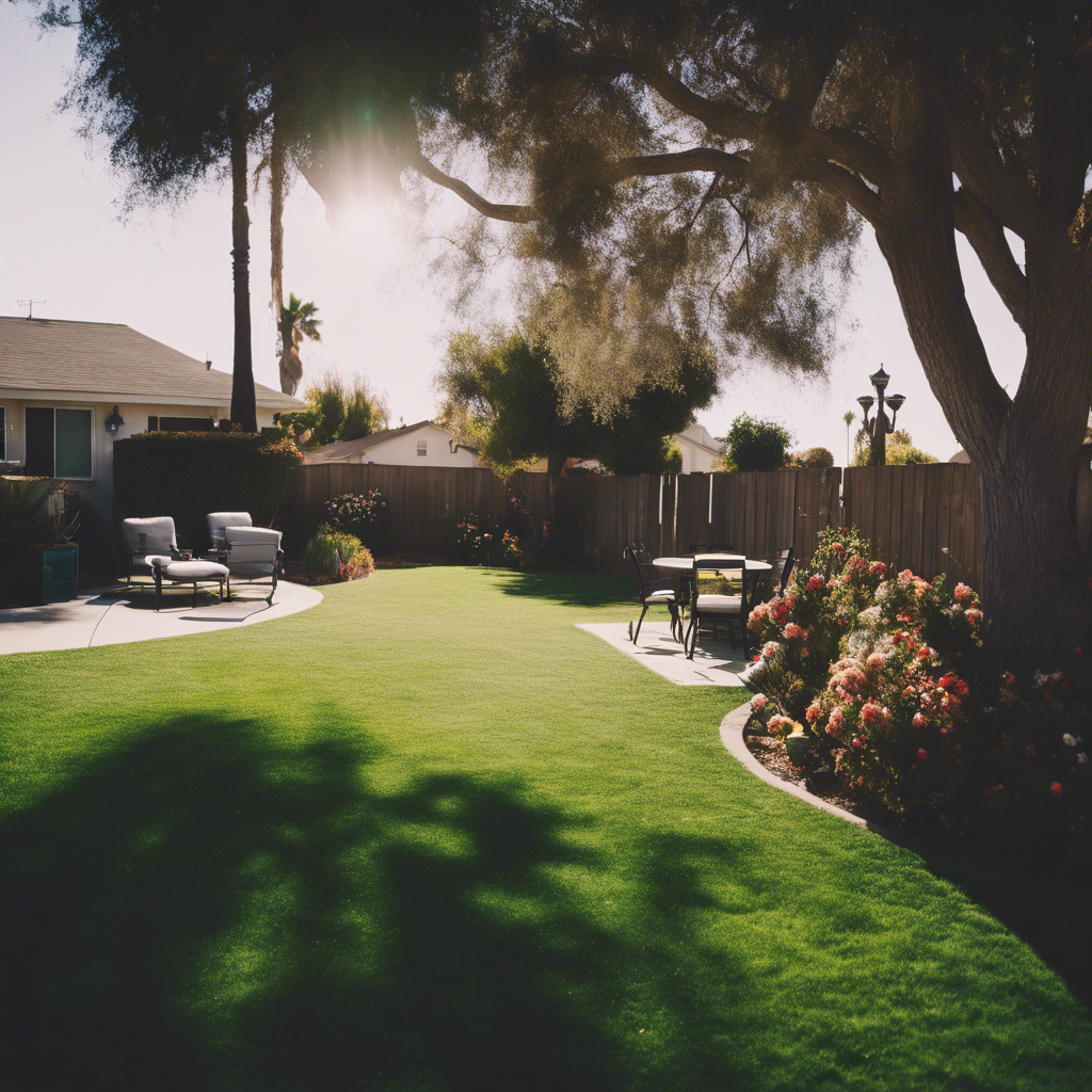English backyard in Oxnard