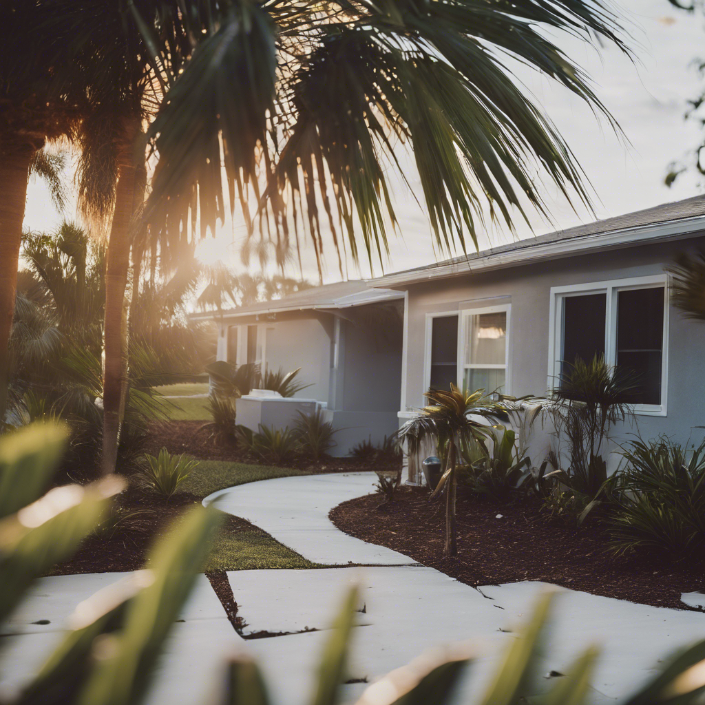 Modern Back Yard in Palm Bay