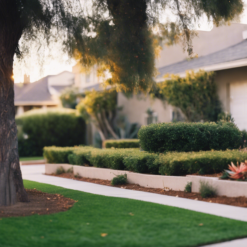 Modern Front Yard in Pasadena