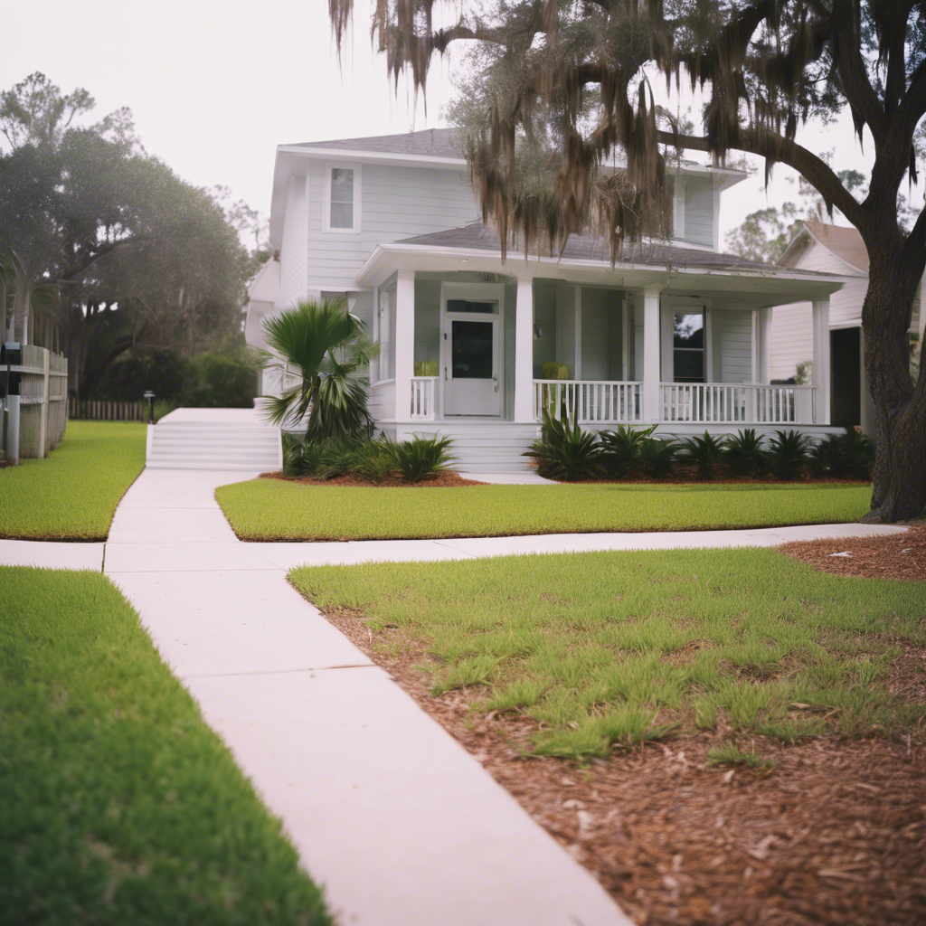 Modern Front Yard in Pensacola