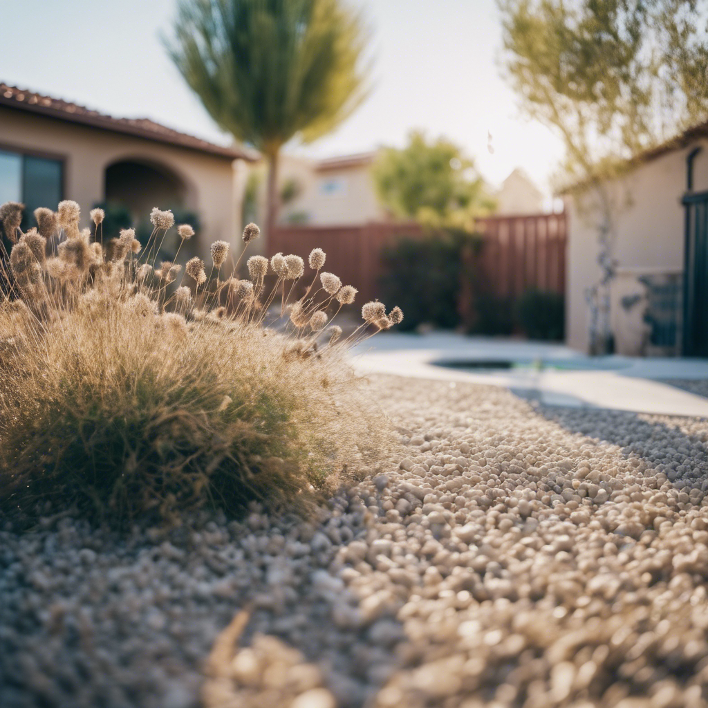 Modern back yard in Perris