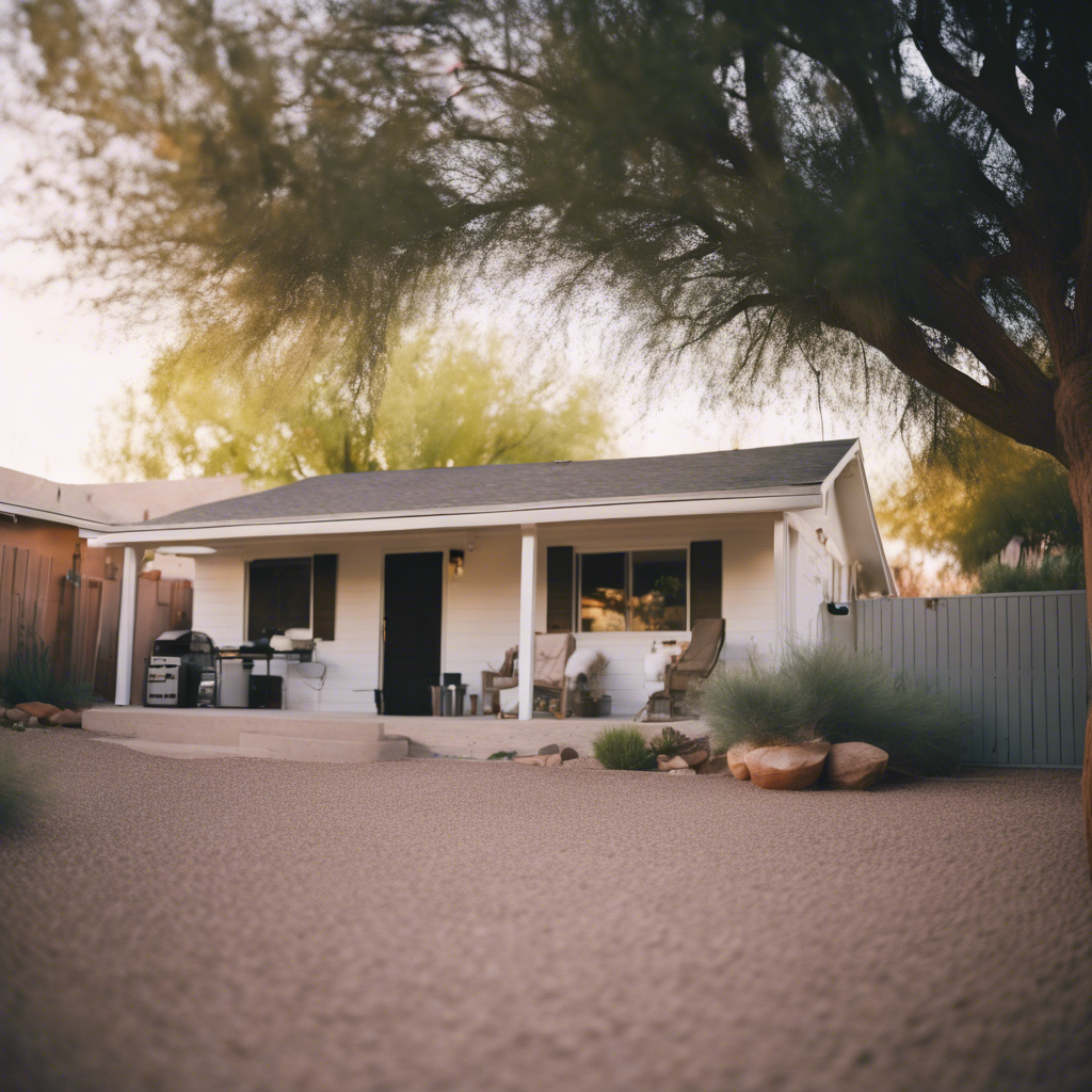 Cottage back yard in Phoenix